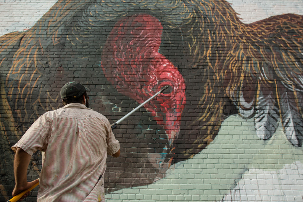 Work in progress. Photo by Jessica Stewart